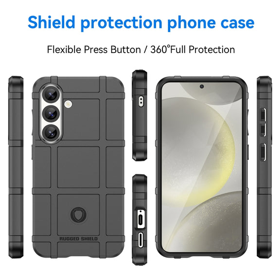 For Samsung Galaxy S25 5G Full Coverage Shockproof TPU Phone Case(Black)