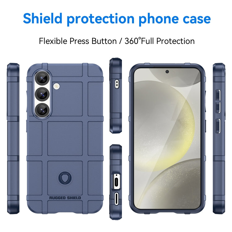 For Samsung Galaxy S25 5G Full Coverage Shockproof TPU Phone Case(Blue)