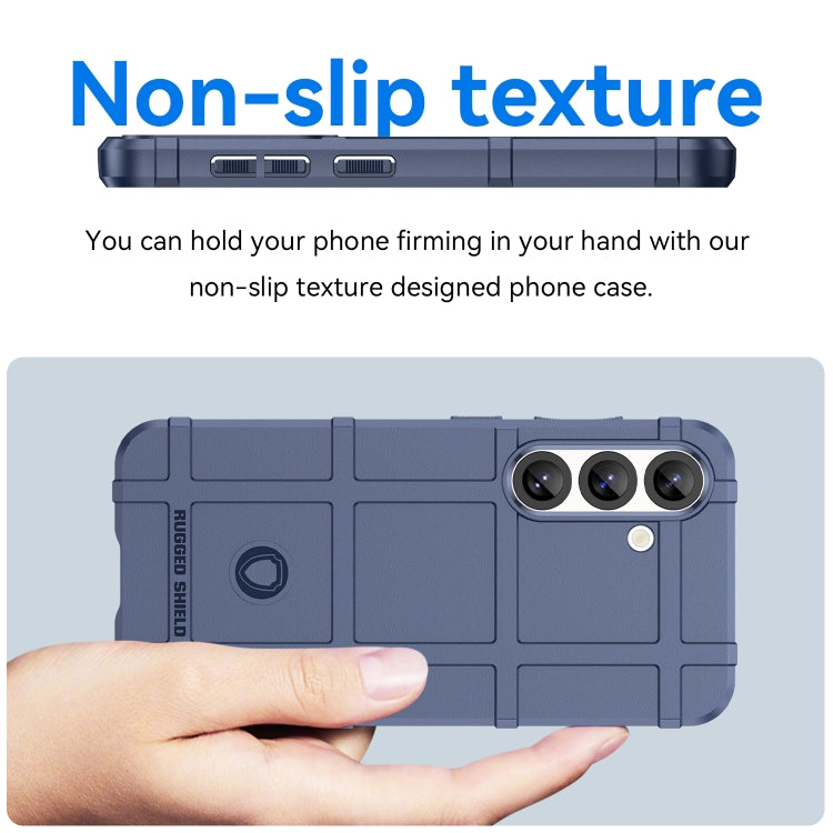 For Samsung Galaxy S25 5G Full Coverage Shockproof TPU Phone Case(Blue)