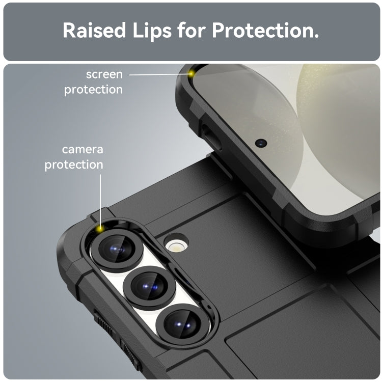 For Samsung Galaxy S25+ 5G Full Coverage Shockproof TPU Phone Case(Black)