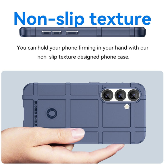 For Samsung Galaxy S25+ 5G Full Coverage Shockproof TPU Phone Case(Blue)