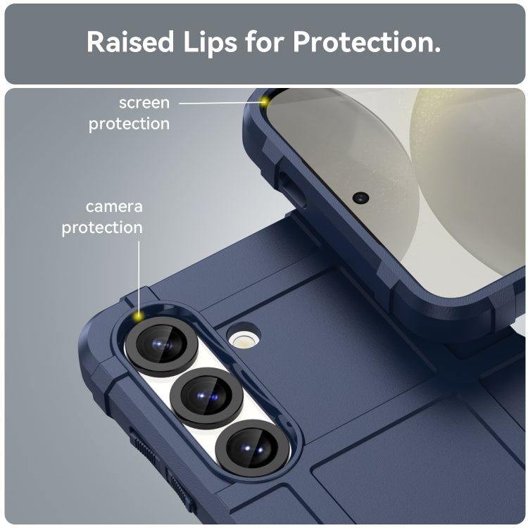 For Samsung Galaxy S25+ 5G Full Coverage Shockproof TPU Phone Case(Blue)