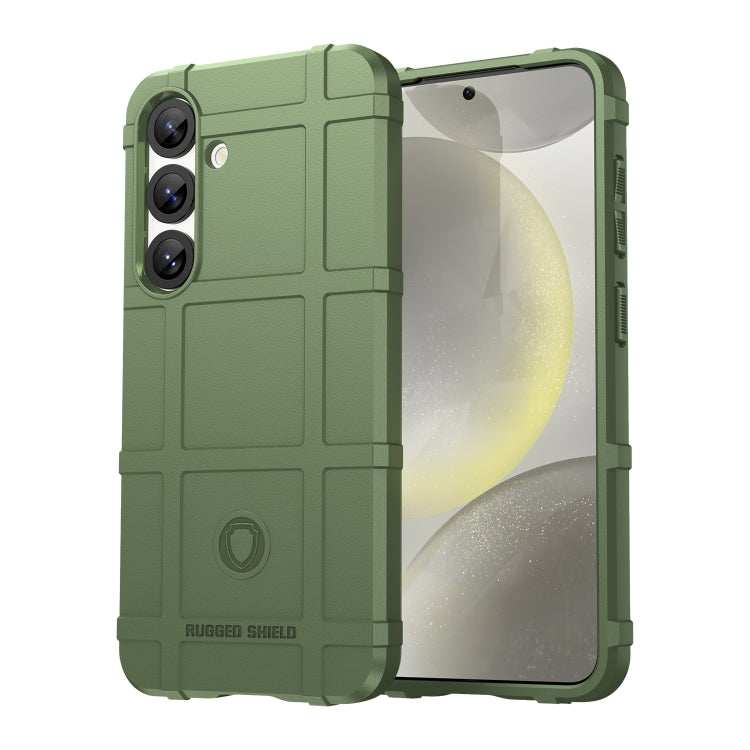 For Samsung Galaxy S25+ 5G Full Coverage Shockproof TPU Phone Case(Green)