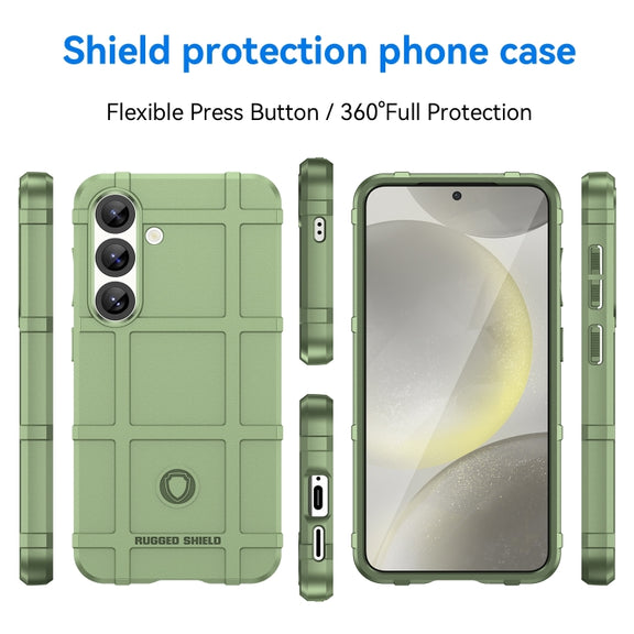 For Samsung Galaxy S25+ 5G Full Coverage Shockproof TPU Phone Case(Green)