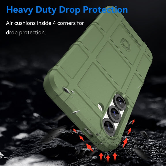 For Samsung Galaxy S25+ 5G Full Coverage Shockproof TPU Phone Case(Green)