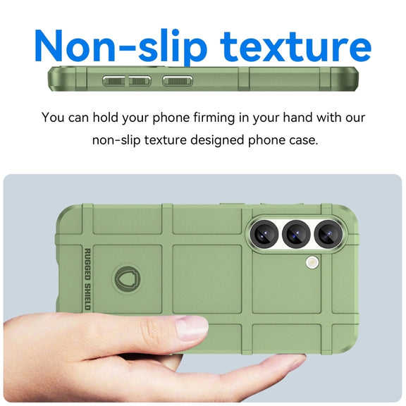 For Samsung Galaxy S25+ 5G Full Coverage Shockproof TPU Phone Case(Green)