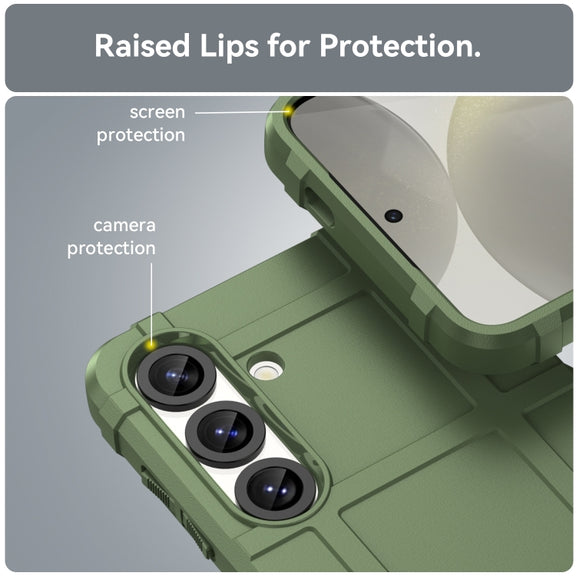For Samsung Galaxy S25+ 5G Full Coverage Shockproof TPU Phone Case(Green)