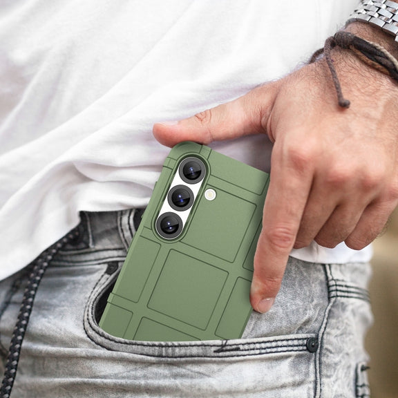 For Samsung Galaxy S25+ 5G Full Coverage Shockproof TPU Phone Case(Green)