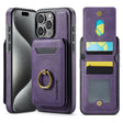 For iPhone 15 Pro DG.MING K1 MagSafe Detachable Wallet RFID Back Cover Phone Case(Purple) - iPhone 15 Pro Cases by DG.MING | Online Shopping South Africa | PMC TechLife | Buy Now Pay Later Mobicred