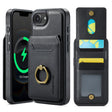 For iPhone 16e DG.MING K1 MagSafe Detachable Wallet RFID Back Cover Phone Case(Black) - free shipping - PMc TechLife - Order now!