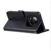 For Redmi Note 14 Pro+ 5G AZNS Sheepskin Texture Flip Leather Phone Case(Black)