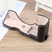 For Nikon ZFC Glossy PU Leather Camera Half Case Base(Black)