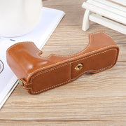 For Nikon ZFC Glossy PU Leather Camera Half Case Base(Brown)