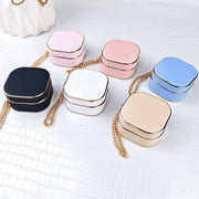 For Samsung Galaxy Buds2 / 2 Pro / Pro Litchi Texture Earbuds Box Leather Protective Case with Metal Bracelet(Blue)