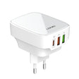 LDNIO Q334 32W Type-C + Dual USB Port Charger with 1m USB-C / Type-C to USB-C / Type-C Data Cable, Plug Type:EU Plug(White) - USB Charger by LDNIO | Online Shopping South Africa | PMC TechLife | Buy Now Pay Later Mobicred