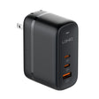 LDNIO Q366 65W USB + Dual Type-C Port Charger with 1m USB-C / Type-C to USB-C / Type-C Data Cable, Plug Type:US Plug(Black) - free shipping - PMC TechLife - Order now!