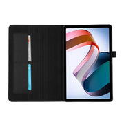 For OnePlus Pad Pro 12.1 Fabric Leather Tablet Case(Black)