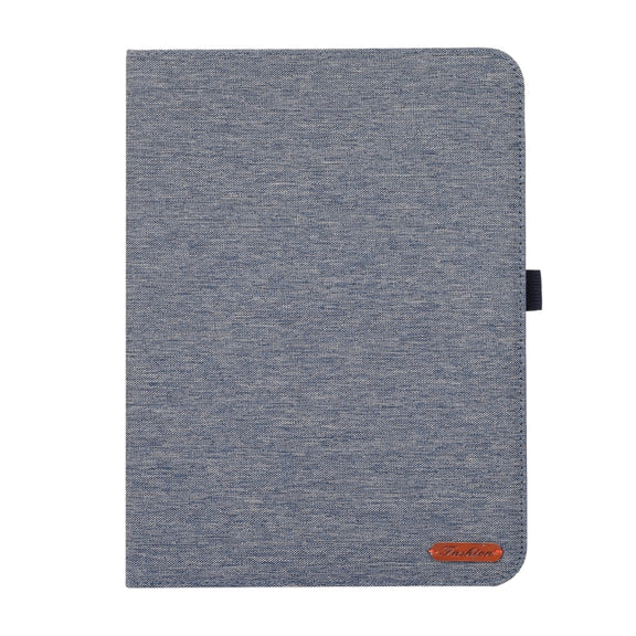 For OnePlus Pad Pro 12.1 Fabric Texture Horizontal Flip Leather Tablet Case(Blue)