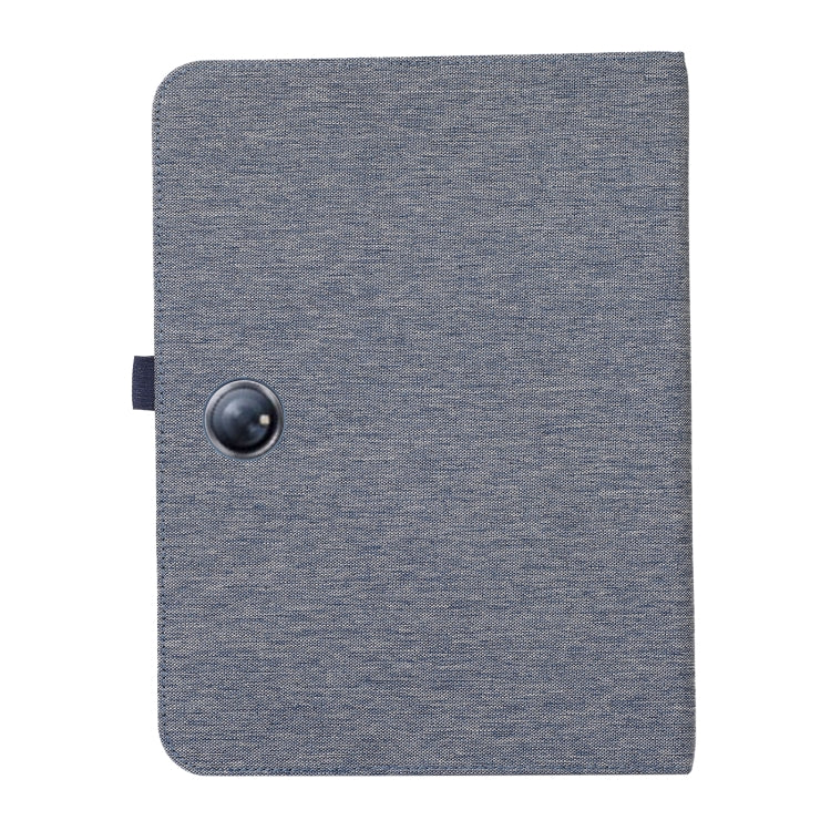 For OnePlus Pad Pro 12.1 Fabric Texture Horizontal Flip Leather Tablet Case(Blue)