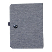 For OnePlus Pad Pro 12.1 Fabric Texture Horizontal Flip Leather Tablet Case(Blue)