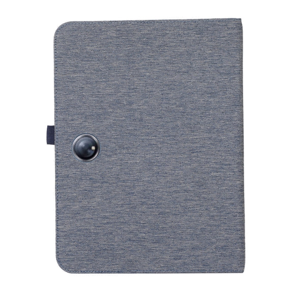 For OnePlus Pad Pro 12.1 Fabric Texture Horizontal Flip Leather Tablet Case(Blue)
