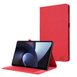 For OnePlus Pad Pro 12.1 Fabric Leather Tablet Case(Red) - Others by PMC TechLife | Online Shopping South Africa | PMC TechLife | Buy Now Pay Later Mobicred
