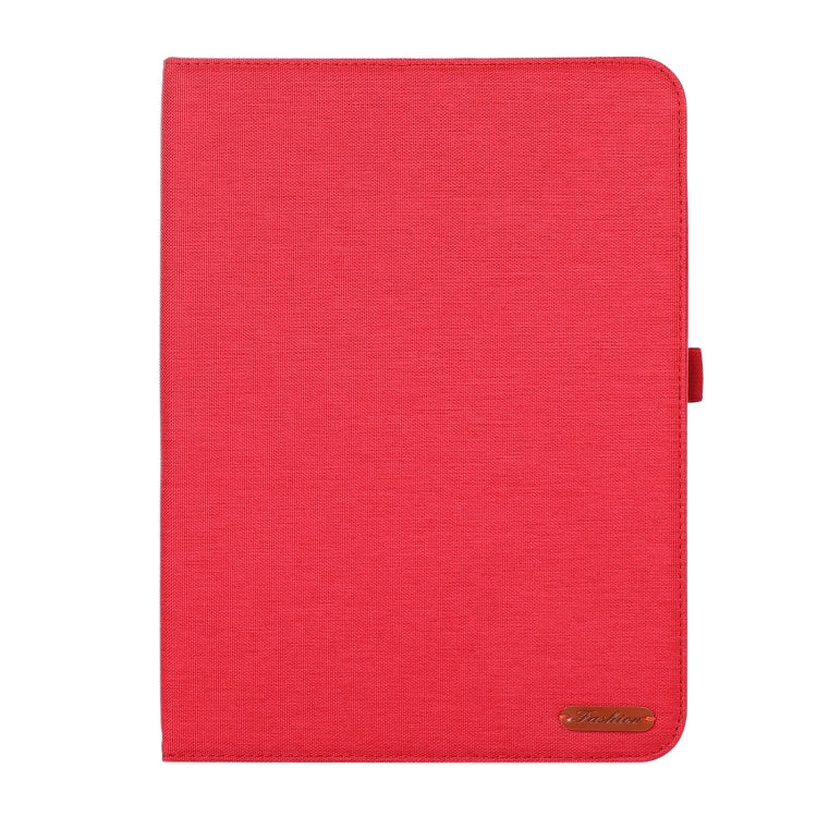 For OnePlus Pad Pro 12.1 Fabric Leather Tablet Case(Red)