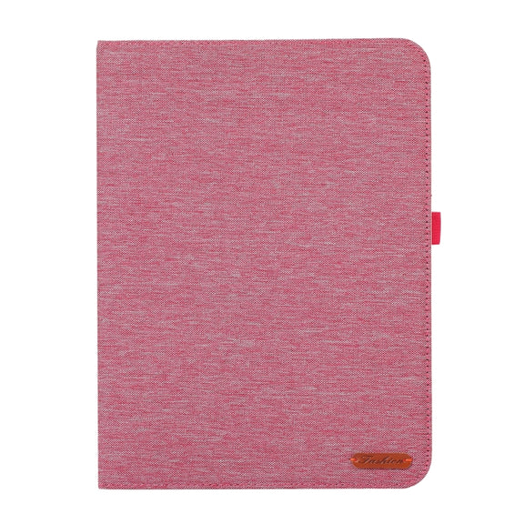 For OnePlus Pad Pro 12.1 Fabric Leather Tablet Case(Rose Red)