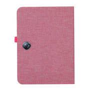 For OnePlus Pad Pro 12.1 Fabric Leather Tablet Case(Rose Red)