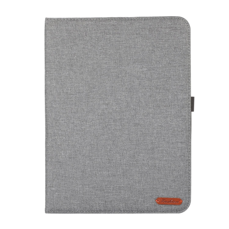 For OnePlus Pad Pro 12.1 Fabric Leather Tablet Case(Grey)
