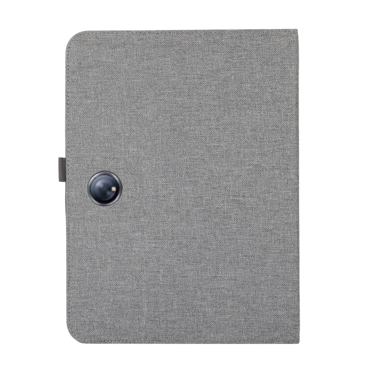 For OnePlus Pad Pro 12.1 Fabric Leather Tablet Case(Grey)