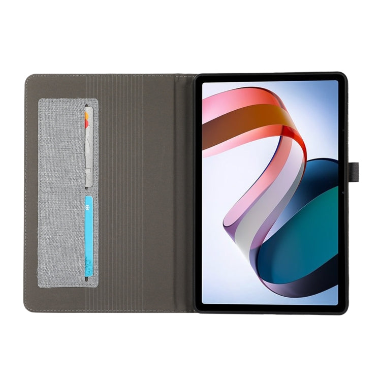 For OnePlus Pad Pro 12.1 Fabric Leather Tablet Case(Grey)