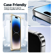 For iPhone 16 Pro LK Easy Install HD Tempered Glass Film(Black)