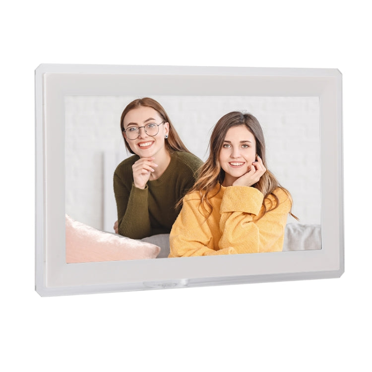15.6 inch IPS Screen Digital Cloud Photo Frame Wall Mounted LED Advertising Machine, Plug Type:US Plug(White)