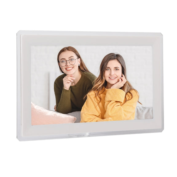 15.6 inch IPS Screen Digital Cloud Photo Frame Wall Mounted LED Advertising Machine, Plug Type:UK Plug(White)