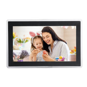 15.6 inch IPS Screen Digital Cloud Photo Frame Wall Mounted LED Advertising Machine, Plug Type:AU Plug(Black)