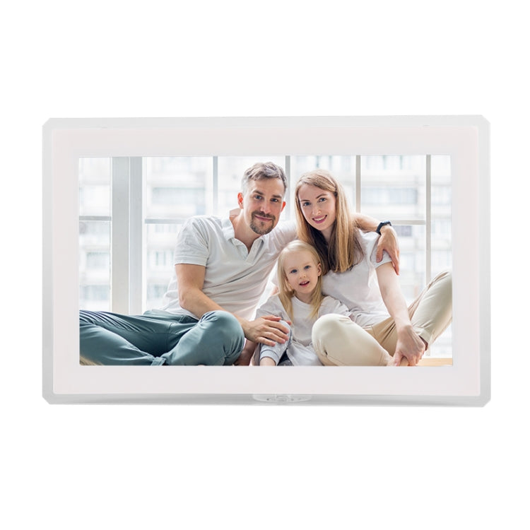 15.6 inch IPS Screen Digital Cloud Photo Frame Wall Mounted LED Advertising Machine, Plug Type:AU Plug(White)
