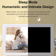 15.6 inch IPS Screen Digital Cloud Photo Frame Wall Mounted LED Advertising Machine, Plug Type:EU Plug(White)