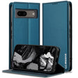 For Google Pixel 8A LC.IMEEKE L1 Series Frosted Fine Texture PU Phone Case(Blue) - Google Cases by LC.IMEEKE | Online Shopping South Africa | PMC Jewellery | Buy Now Pay Later Mobicred