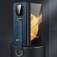 For Honor Magic V3 SULADA PC + Leather Texture Skin Feel Shockproof Phone Case(Blue) - free shipping - PMC TechLife - Order now!