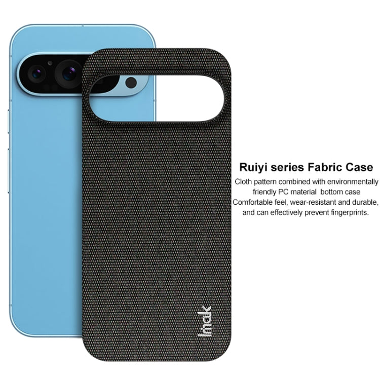 For Google Pixel 9 Pro XL imak Ruiyi Series Cloth Texture PU + PC Phone Case(Black)