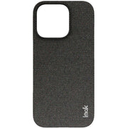 For iPhone 16 Pro imak Ruiyi Series Cloth Texture PU + PC Phone Case(Black)