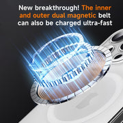 For iPhone 16 Pro SULADA Crystal Sand Series Electroplating Frosted MagSafe Magnetic Phone Case(Transparent)