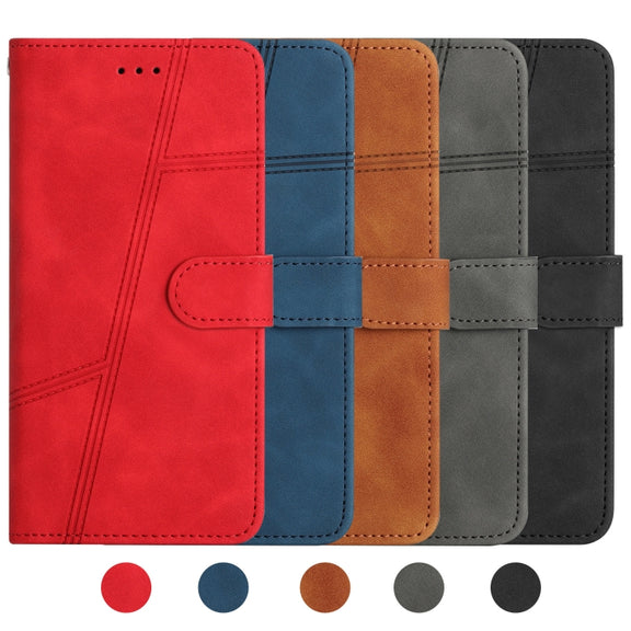 For iPhone 16 Skin-feel Stitching Leather Phone Case(Red)