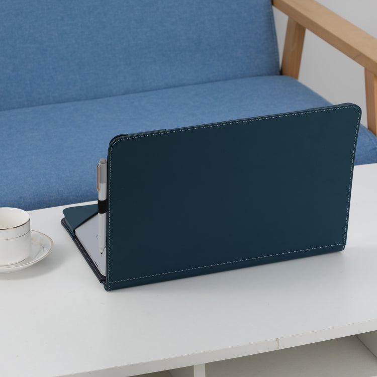 For Microsoft Surface Laptop Studio 2 Vegan Leather Laptop Protective Case(Dark Green)