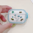 For AirPods 3 Glitter Starry Epoxy Dried Flowers Earbuds Box TPU Case(Light Blue) - For AirPods 3 by PMC Jewellery | Online Shopping South Africa | PMC Jewellery | Buy Now Pay Later Mobicred