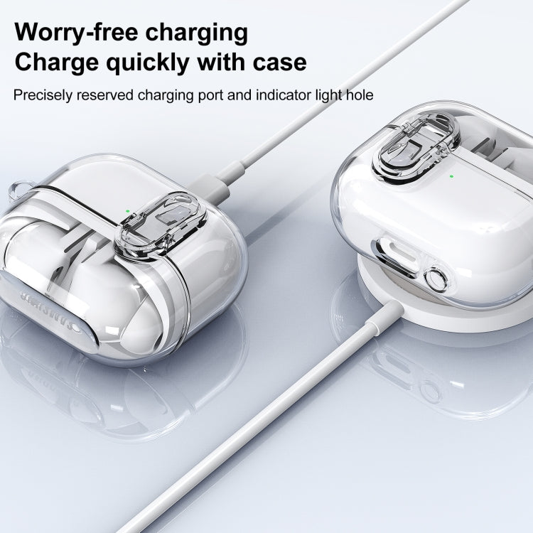 For Samsung Galaxy Buds 3 / 3 Pro Ice Crystals Shockproof Earphone Protective Case(Transparent)