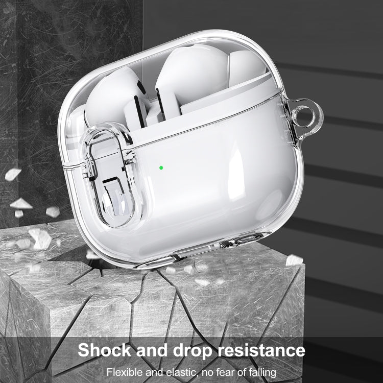 For Samsung Galaxy Buds 3 / 3 Pro Ice Crystals Shockproof Earphone Protective Case(Transparent)