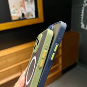 For iPhone 16 Plus Hawkeye Skin Feel MagSafe Phone Case(Black)