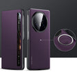 For Honor Magic V3 SULADA Kevlar 600D Texture Smart Window Leather Phone Case(Purple) - free shipping - PMC TechLife - Order now!